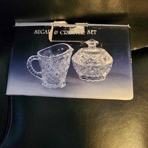 Bohemia Lead Crystal Sugar/Creamer Set